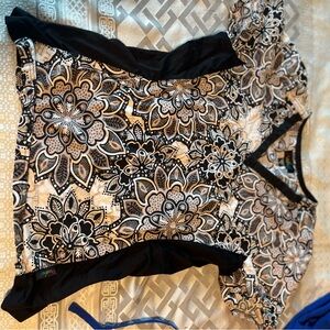 Printed scrub top bundle